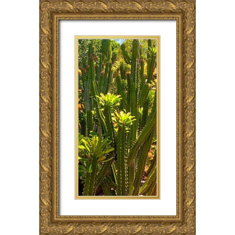 Nursery Gold Ornate Wood Framed Art Print with Double Matting by Tenoever, William