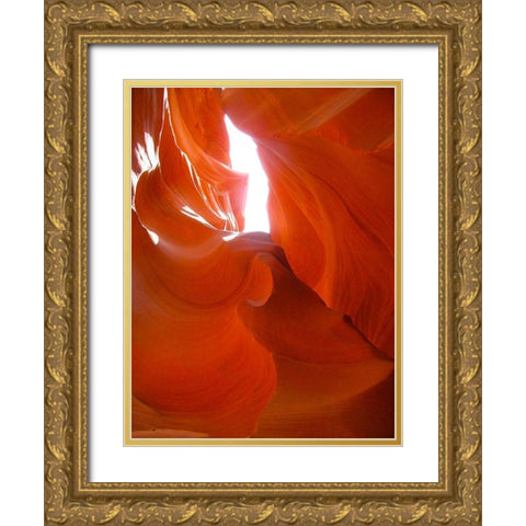 Antelope Canyon II Gold Ornate Wood Framed Art Print with Double Matting by Popcorn