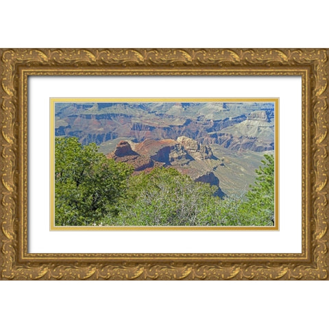 Grand Canyon 3 Gold Ornate Wood Framed Art Print with Double Matting by Popcorn
