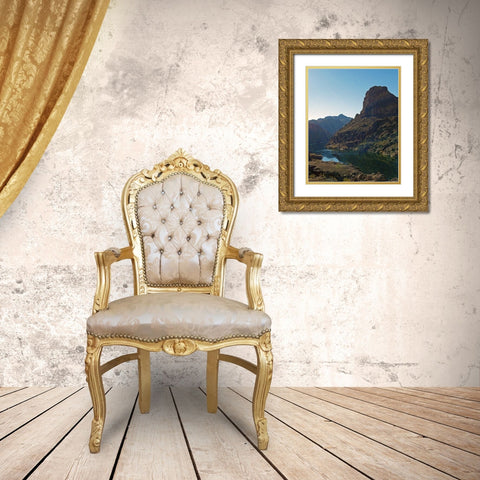 Arizona Hot Springs Gold Ornate Wood Framed Art Print with Double Matting by Popcorn