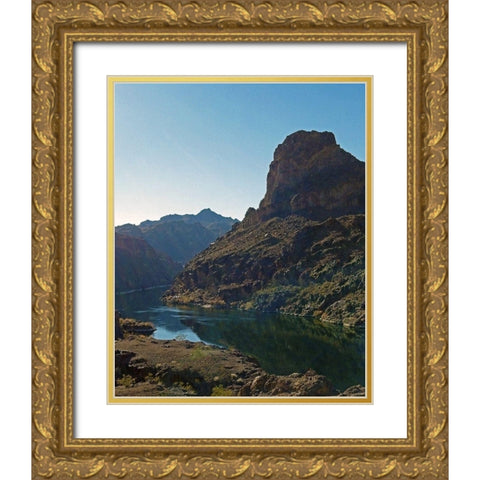 Arizona Hot Springs Gold Ornate Wood Framed Art Print with Double Matting by Popcorn