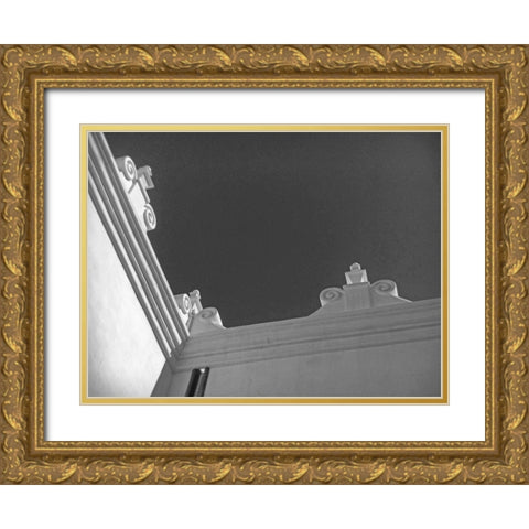 San Xavier Del Bac II BandW Gold Ornate Wood Framed Art Print with Double Matting by Popcorn