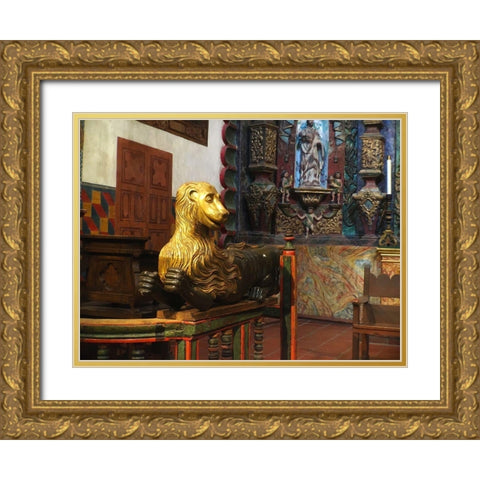San Xavier Del Bac VI Gold Ornate Wood Framed Art Print with Double Matting by Popcorn
