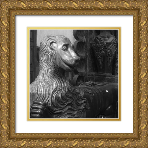 San Xavier Del Bac VII BandW Gold Ornate Wood Framed Art Print with Double Matting by Popcorn