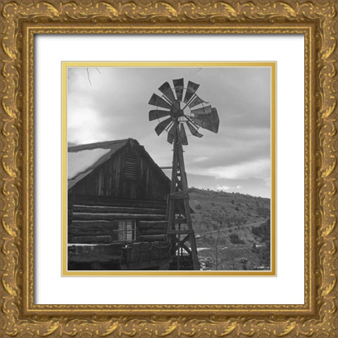 Gold King Mine B-W Gold Ornate Wood Framed Art Print with Double Matting by Popcorn