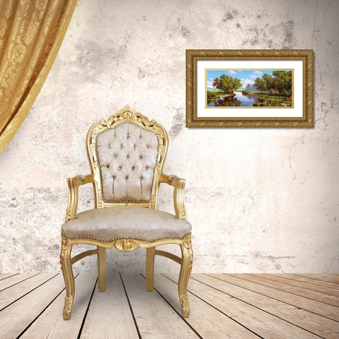 Silence  Gold Ornate Wood Framed Art Print with Double Matting by Babichev, Vyacheslav