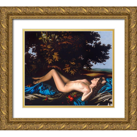 Dream Gold Ornate Wood Framed Art Print with Double Matting by Golovin, Konstantin