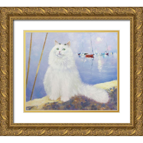 White Nights Gold Ornate Wood Framed Art Print with Double Matting by Kotinova, Galina