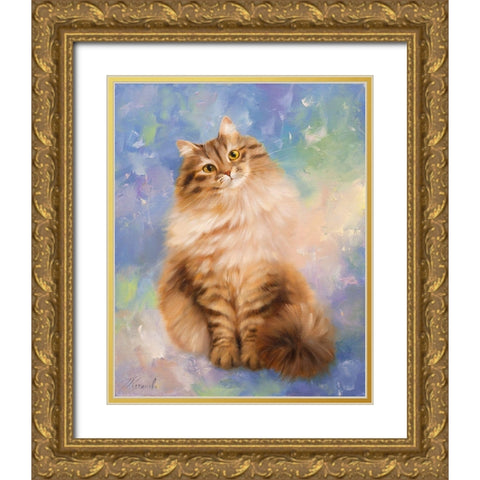 Murka Gold Ornate Wood Framed Art Print with Double Matting by Kotinova, Galina