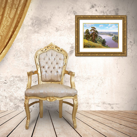 The precipice Gold Ornate Wood Framed Art Print with Double Matting by Prishchepa, Igor