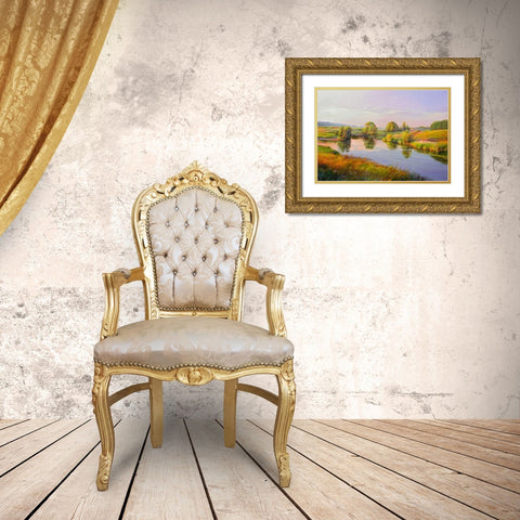 Lets take some rest Gold Ornate Wood Framed Art Print with Double Matting by Romanov, Roman