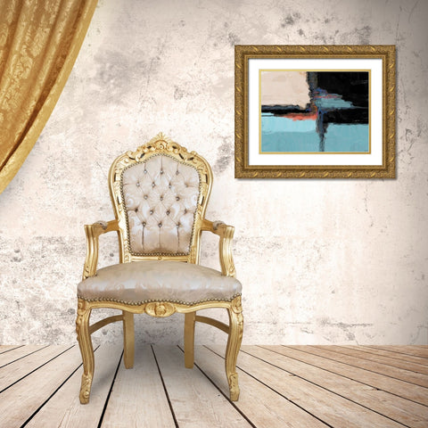 Bold I Gold Ornate Wood Framed Art Print with Double Matting by Tienhaara, Michael