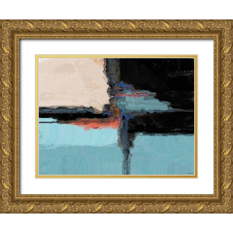 Bold I Gold Ornate Wood Framed Art Print with Double Matting by Tienhaara, Michael