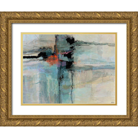 Bold II Gold Ornate Wood Framed Art Print with Double Matting by Tienhaara, Michael