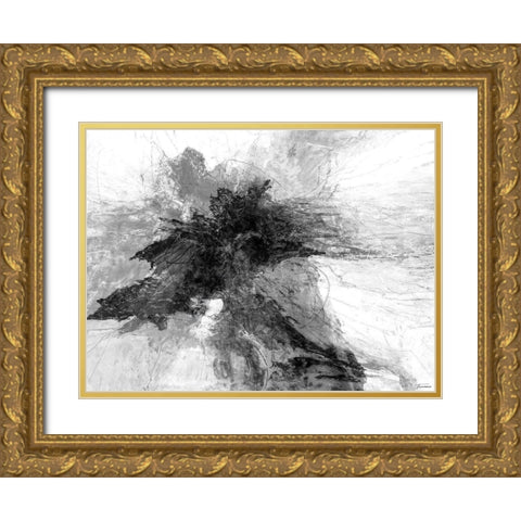 B and W III Gold Ornate Wood Framed Art Print with Double Matting by Tienhaara, Michael