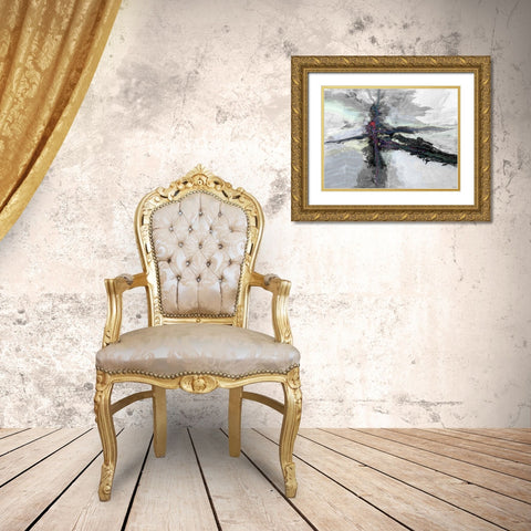 B and W  Color Accents I Gold Ornate Wood Framed Art Print with Double Matting by Tienhaara, Michael