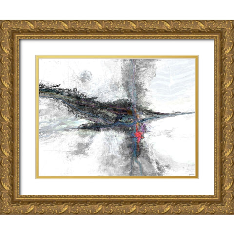 B and W I Color Accents II Gold Ornate Wood Framed Art Print with Double Matting by Tienhaara, Michael