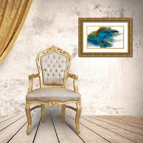 Craters I Gold Ornate Wood Framed Art Print with Double Matting by Tienhaara, Michael