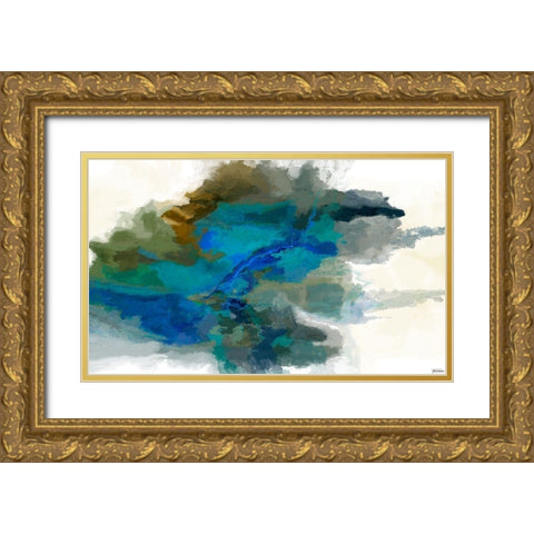 Craters I Gold Ornate Wood Framed Art Print with Double Matting by Tienhaara, Michael