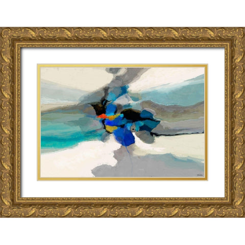 Cumulus I Gold Ornate Wood Framed Art Print with Double Matting by Tienhaara, Michael