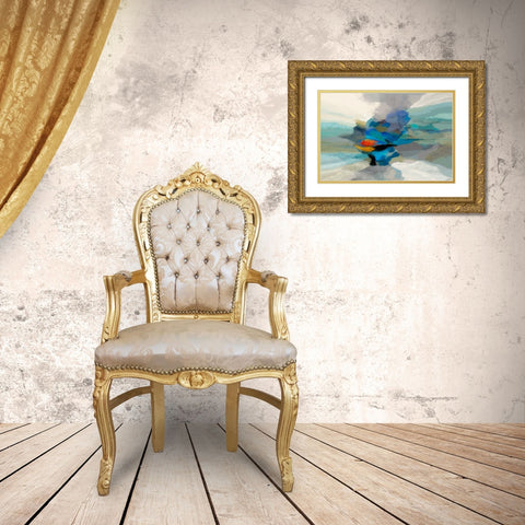 Cumulus II Gold Ornate Wood Framed Art Print with Double Matting by Tienhaara, Michael