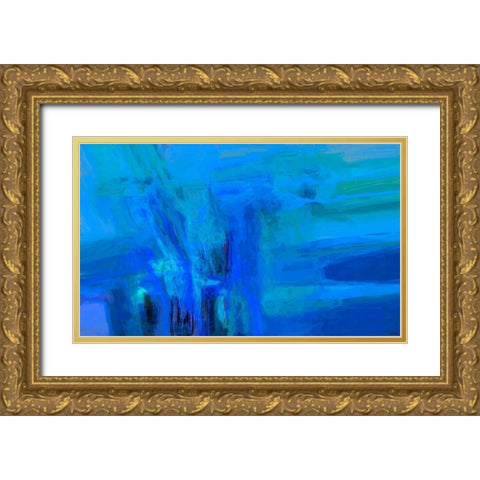 Mood Shift I Gold Ornate Wood Framed Art Print with Double Matting by Tienhaara, Michael