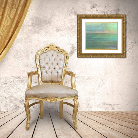 Passive II Gold Ornate Wood Framed Art Print with Double Matting by Tienhaara, Michael