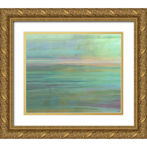 Passive II Gold Ornate Wood Framed Art Print with Double Matting by Tienhaara, Michael