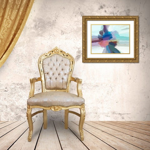 Pulsations I Gold Ornate Wood Framed Art Print with Double Matting by Tienhaara, Michael