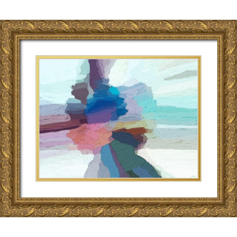 Pulsations I Gold Ornate Wood Framed Art Print with Double Matting by Tienhaara, Michael