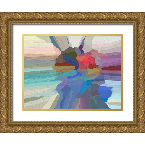 Pulsations II Gold Ornate Wood Framed Art Print with Double Matting by Tienhaara, Michael