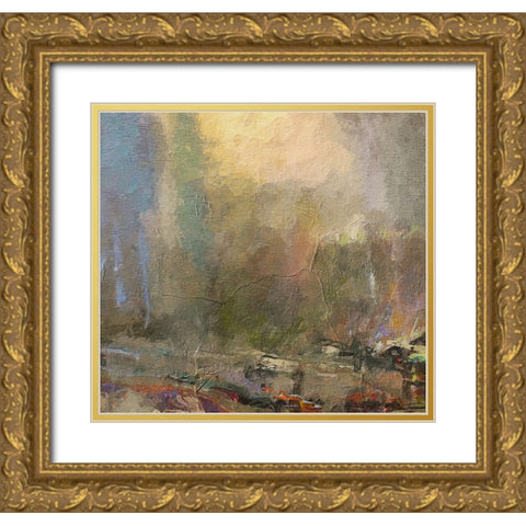 Musings II FX Gold Ornate Wood Framed Art Print with Double Matting by Tienhaara, Michael