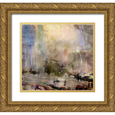 Musings II WC V I Gold Ornate Wood Framed Art Print with Double Matting by Tienhaara, Michael