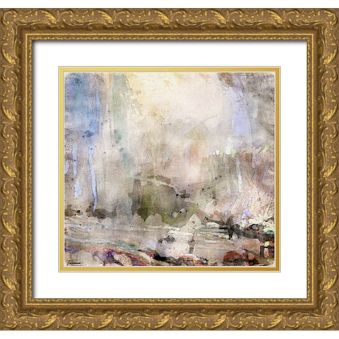 Musings II WC V II Gold Ornate Wood Framed Art Print with Double Matting by Tienhaara, Michael