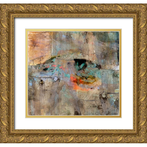 Reflective I WC V I Gold Ornate Wood Framed Art Print with Double Matting by Tienhaara, Michael