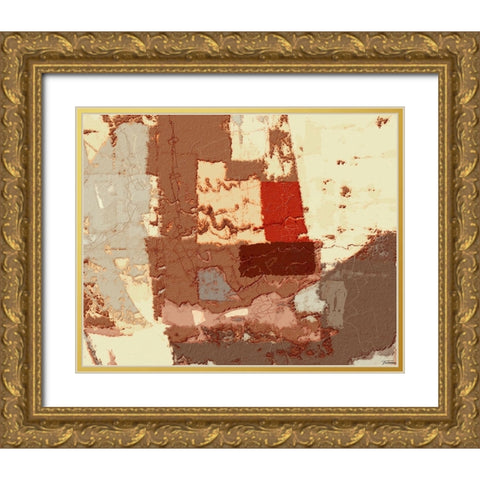 Sherbert I V 2 Gold Ornate Wood Framed Art Print with Double Matting by Tienhaara, Michael