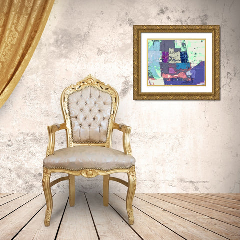 Sherbert I V 4 Gold Ornate Wood Framed Art Print with Double Matting by Tienhaara, Michael