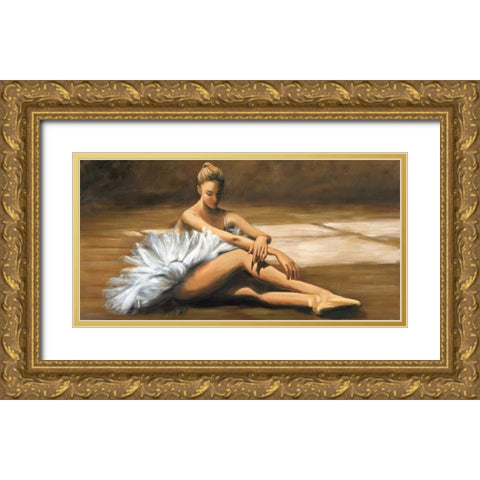 Etoile Gold Ornate Wood Framed Art Print with Double Matting by Bassetti, Andrea