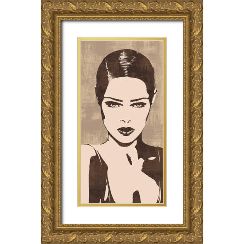 In Style II Gold Ornate Wood Framed Art Print with Double Matting by Cooper, Andrew