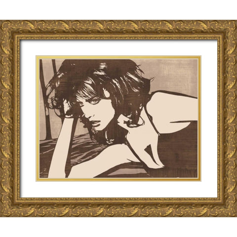With Style Gold Ornate Wood Framed Art Print with Double Matting by Cooper, Andrew