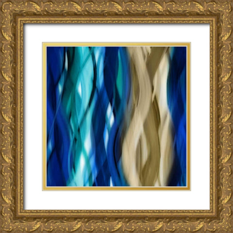 Marvelous Movement Gold Ornate Wood Framed Art Print with Double Matting by Campbell, Annie