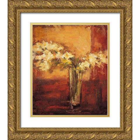 The Arrangement I Gold Ornate Wood Framed Art Print with Double Matting by Casey, Anna
