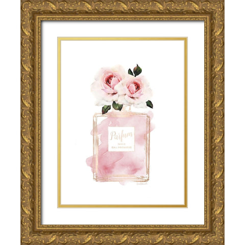 Parfume Chanmpange with Rose Gold Ornate Wood Framed Art Print with Double Matting by Greenwood, Amanda