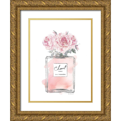 Silver Perfume and Flowers IV Gold Ornate Wood Framed Art Print with Double Matting by Greenwood, Amanda