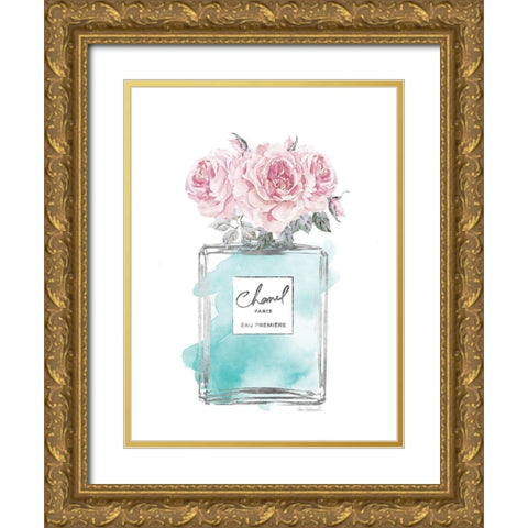 Silver Perfume and Flowers VI Gold Ornate Wood Framed Art Print with Double Matting by Greenwood, Amanda