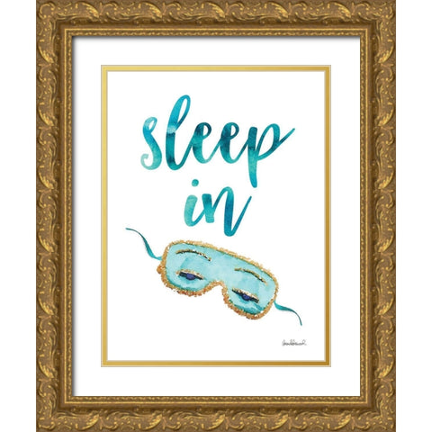 Sleep In Gold Ornate Wood Framed Art Print with Double Matting by Greenwood, Amanda