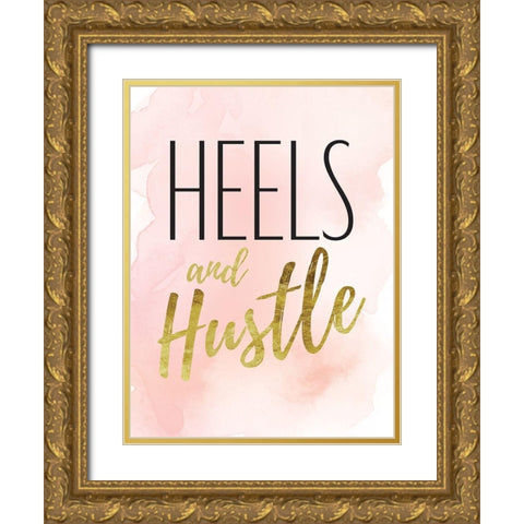 Blush Hustle Gold Ornate Wood Framed Art Print with Double Matting by Greenwood, Amanda