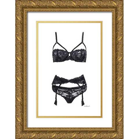 Lingerie I Gold Ornate Wood Framed Art Print with Double Matting by Greenwood, Amanda