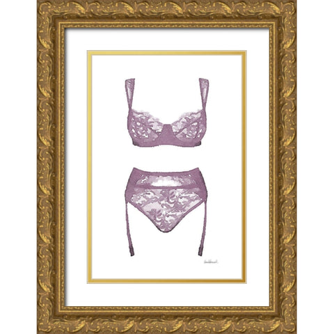 Lingerie VI Gold Ornate Wood Framed Art Print with Double Matting by Greenwood, Amanda