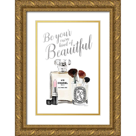 Your Own Kind of Beautiful Gold Ornate Wood Framed Art Print with Double Matting by Greenwood, Amanda